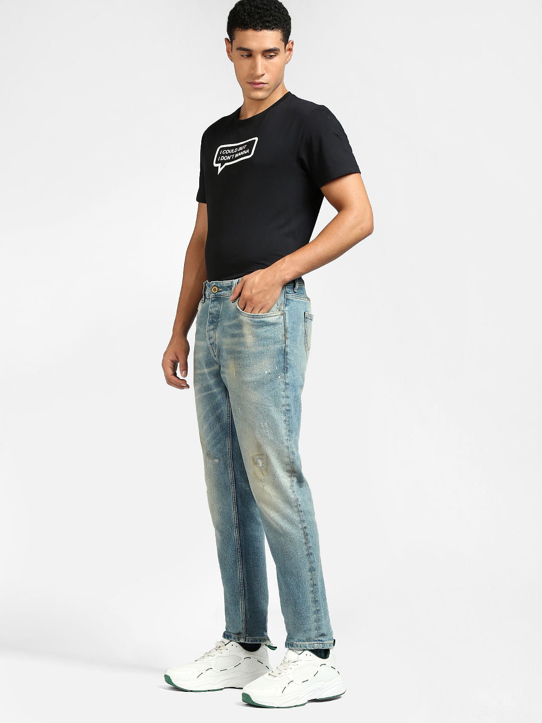 Light Blue Ripped Tim Slim Jeans