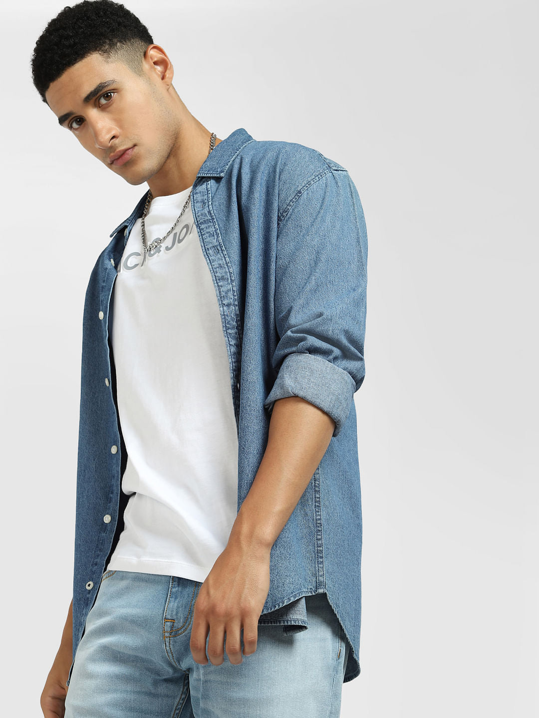 Blue Denim Full Sleeves Shirt