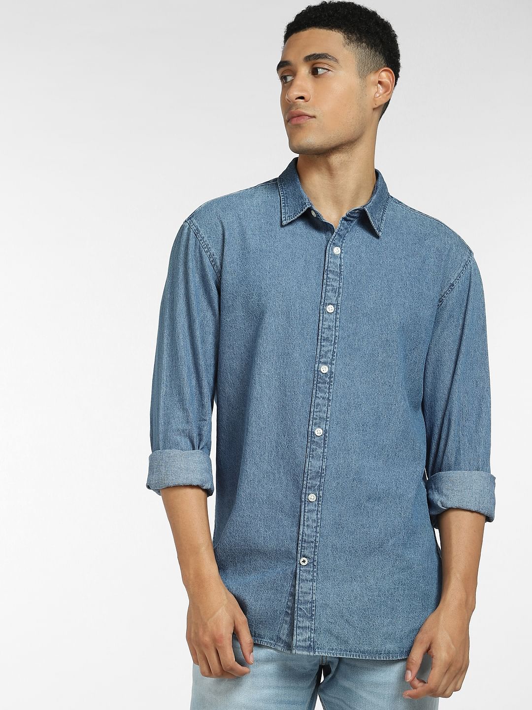 Blue Denim Full Sleeves Shirt