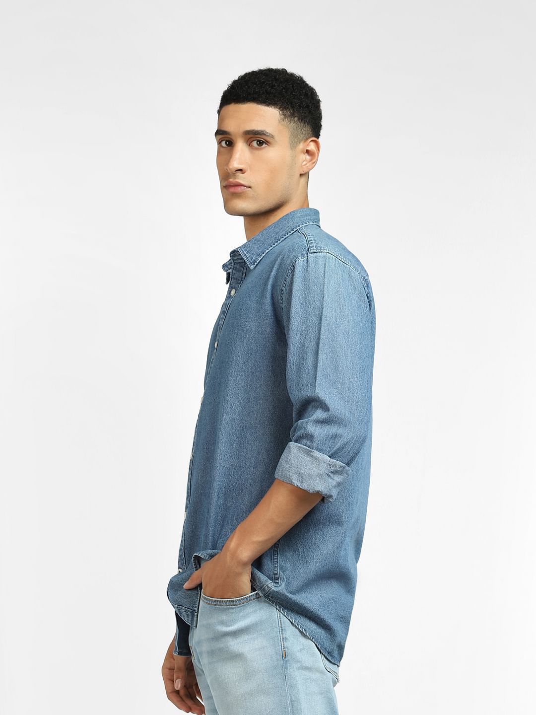 Blue Denim Full Sleeves Shirt