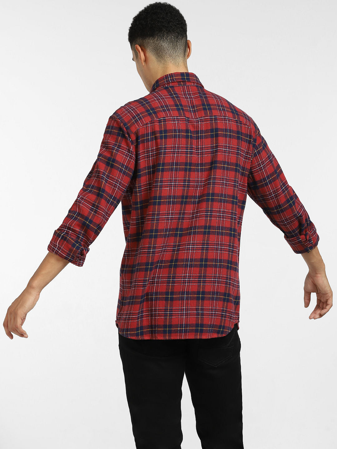 Red Check Full Sleeves Shirt