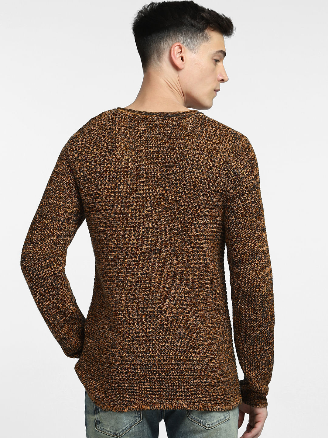 Brown Textured Pullover