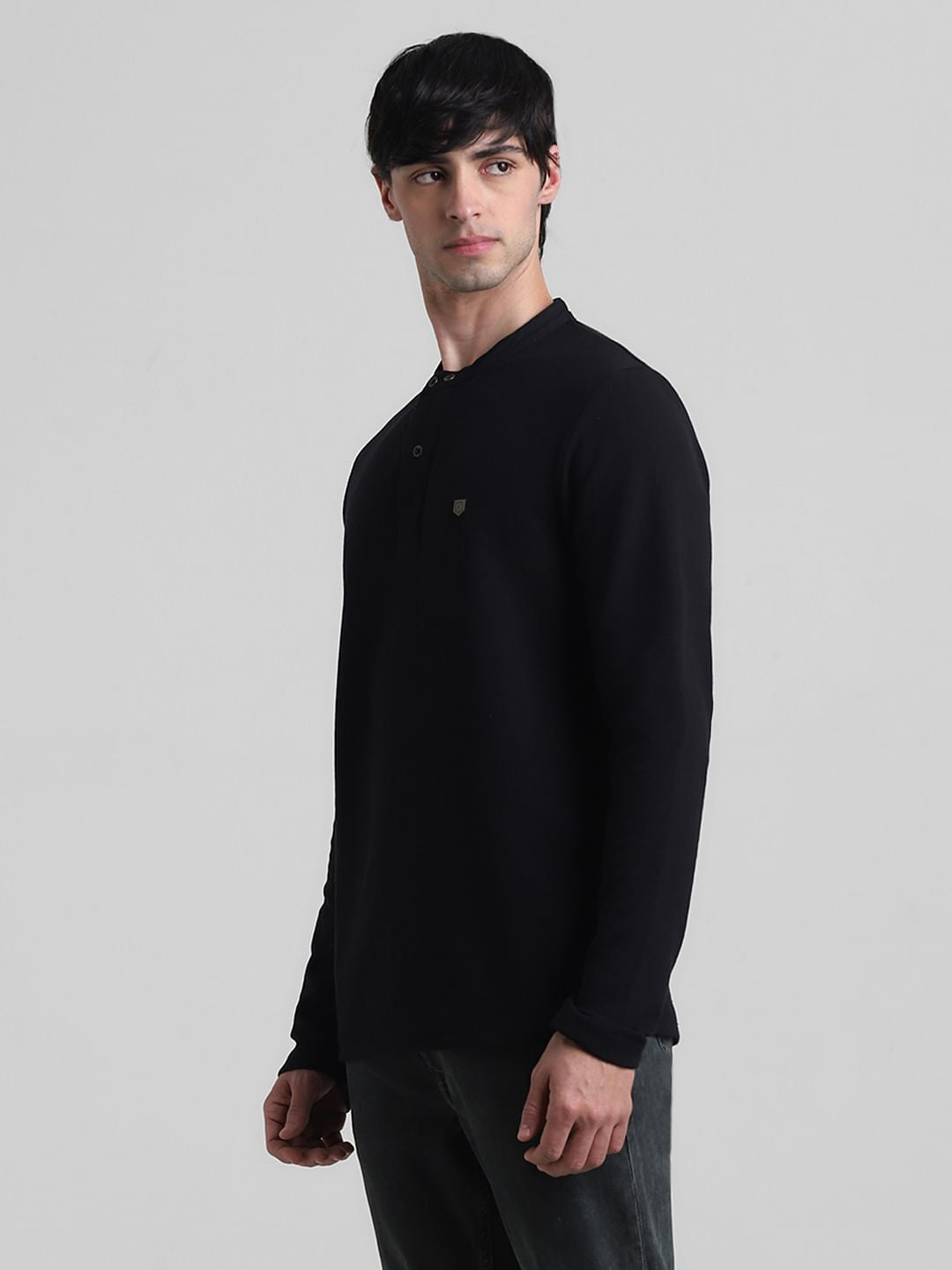 Black Henley T-shirt