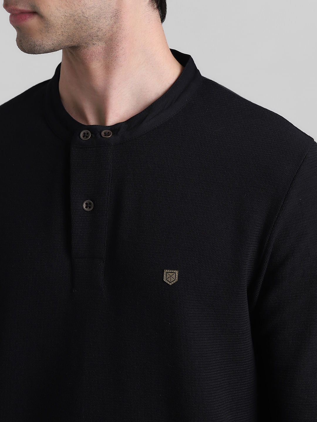 Black Henley T-shirt