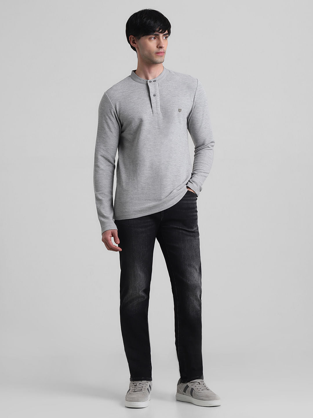 Grey Henley T-shirt