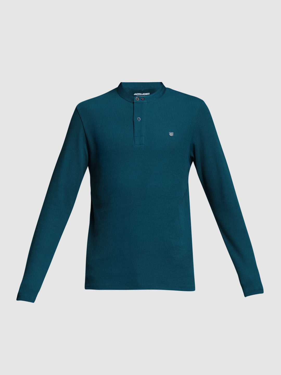 BLUE HENLEY T-SHIRT