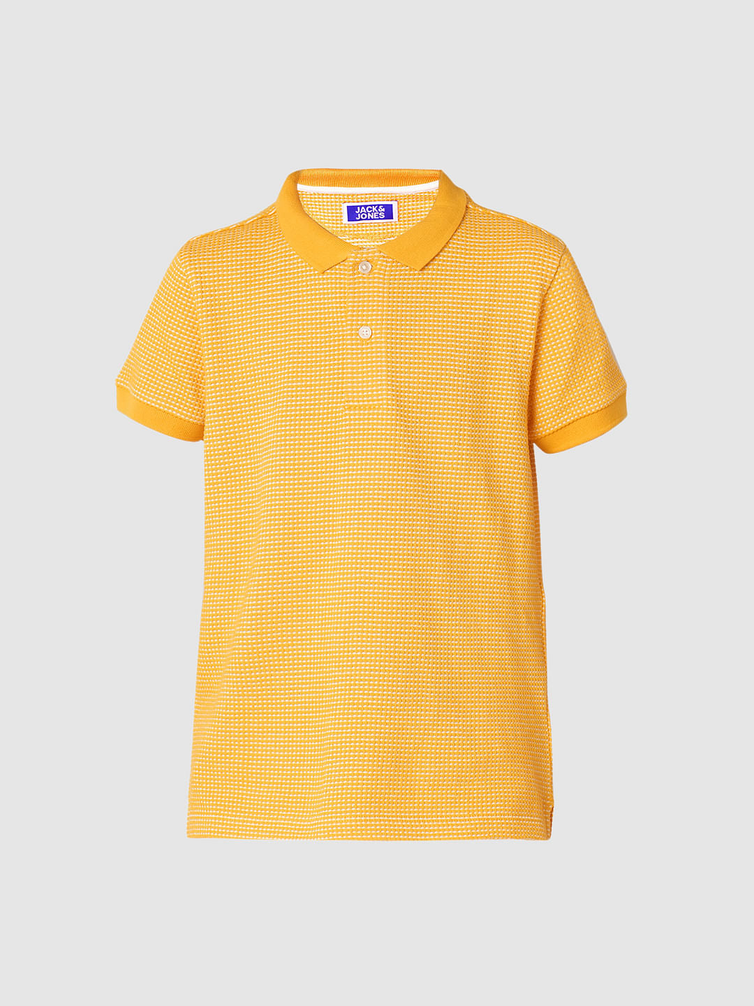 Boys Orange Co-ord Set Polo T-shirt