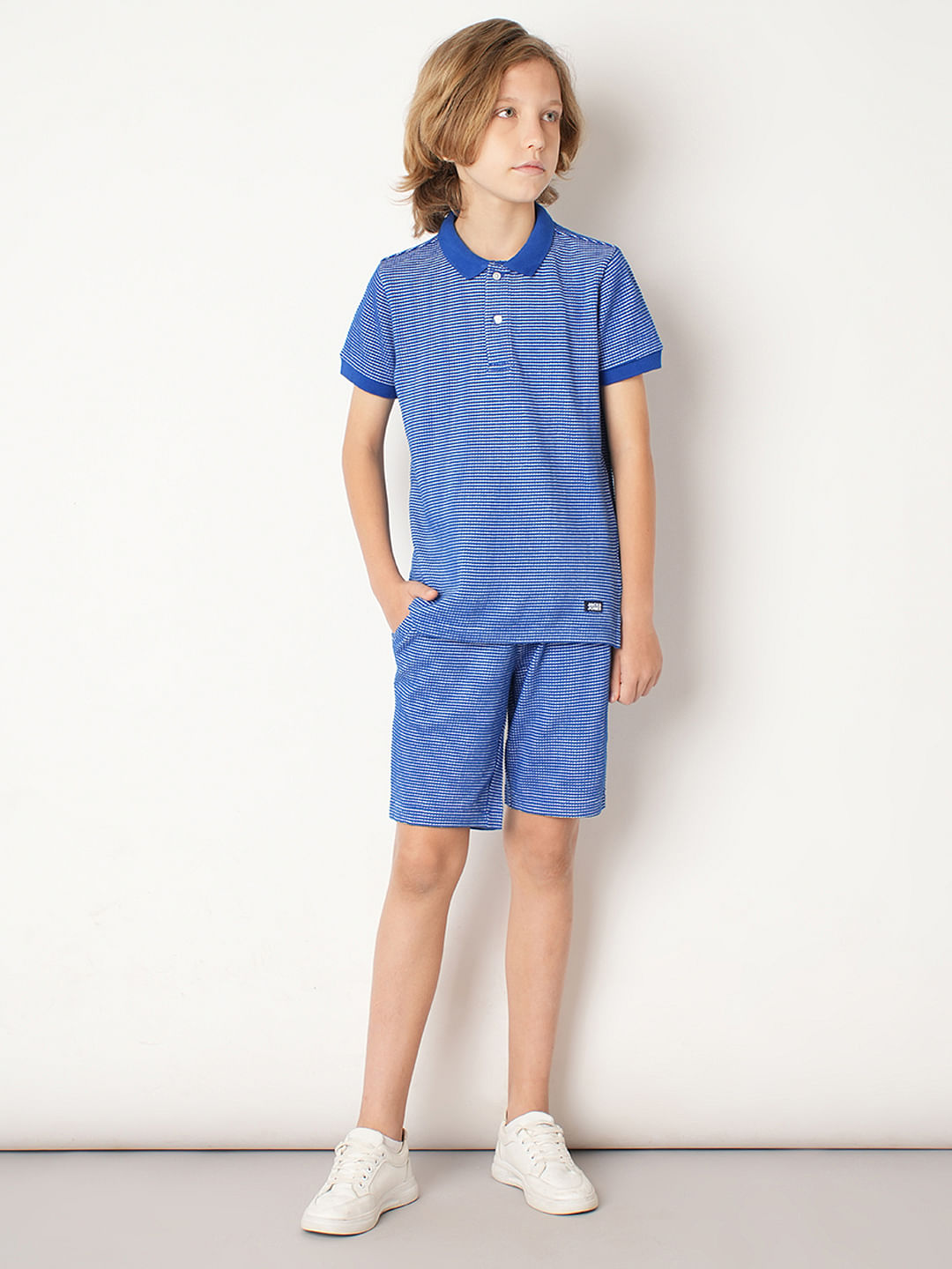 Boys Blue Co-ord Set Shorts