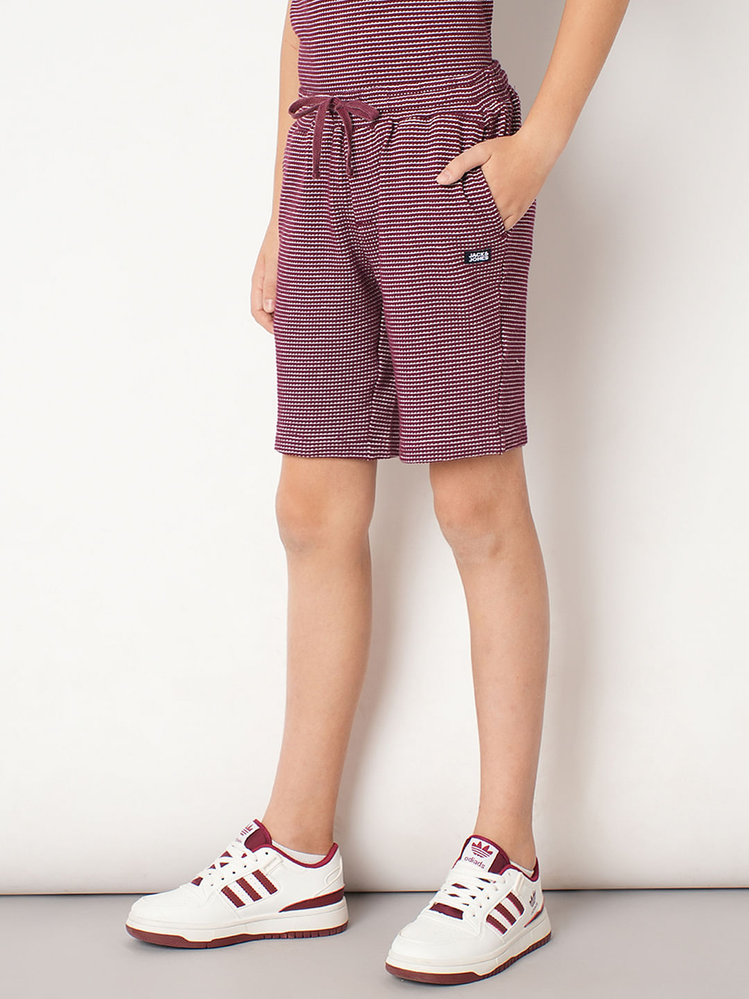 Boys Red Co-ord Set Shorts