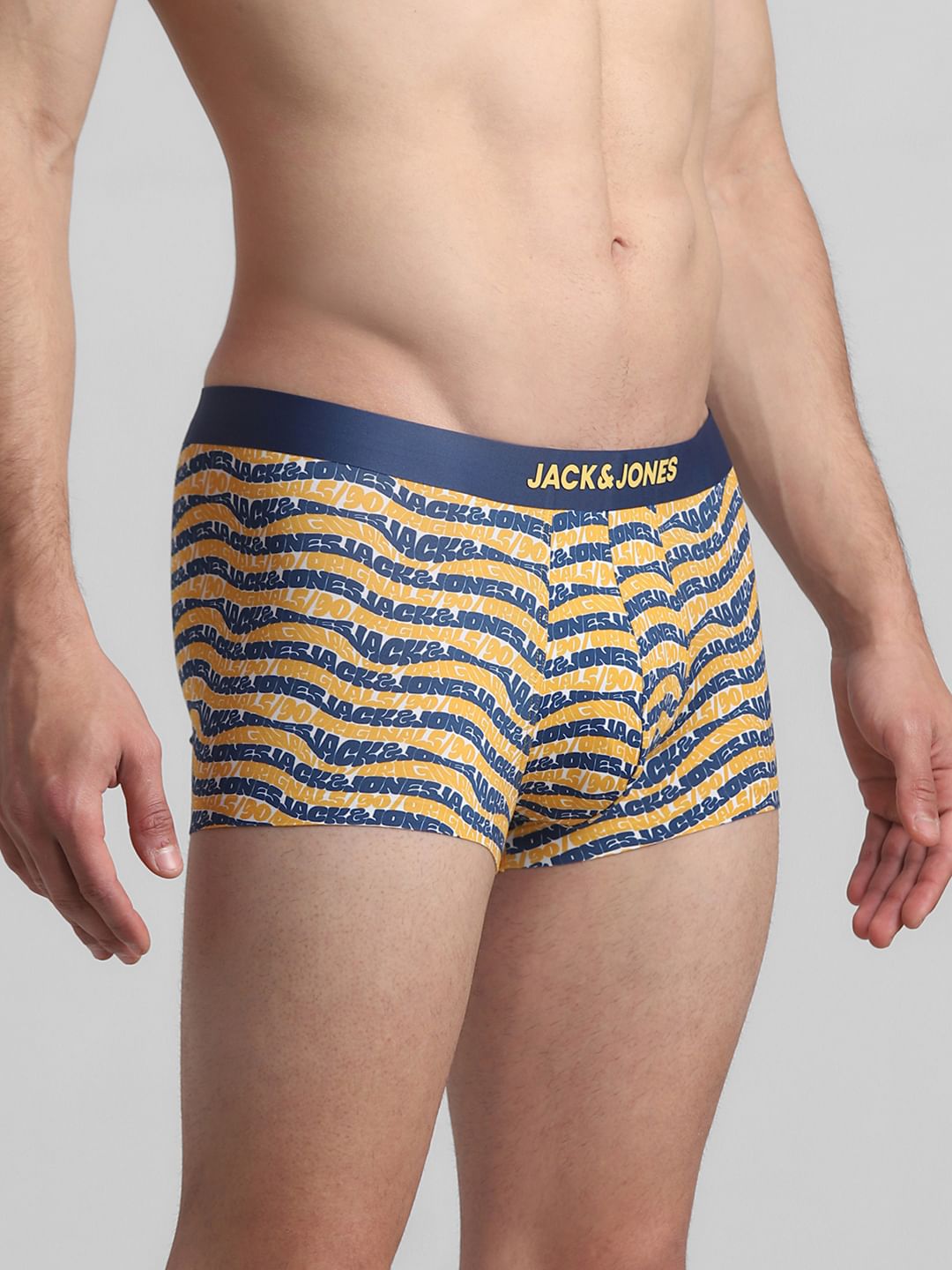 Yellow Printed Trunks