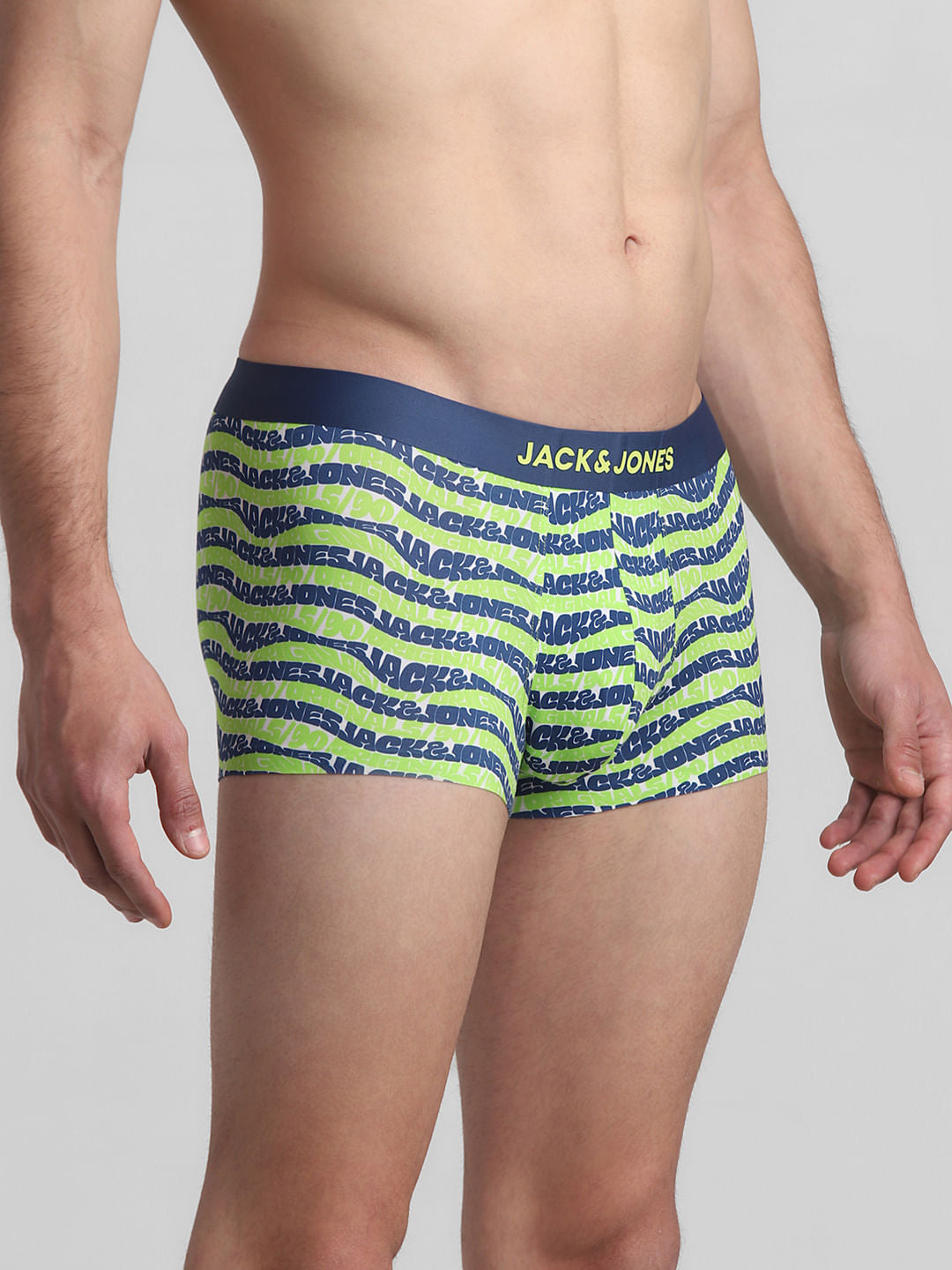 Green Printed Trunks