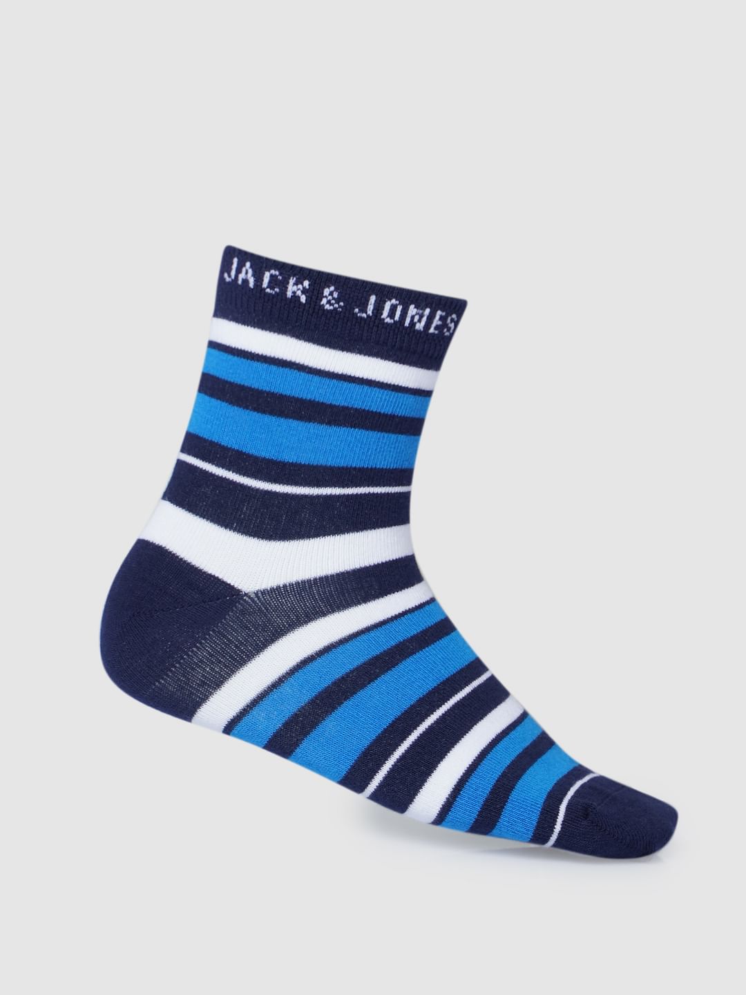 Boys Midi Length Striped Socks - Pack of 3