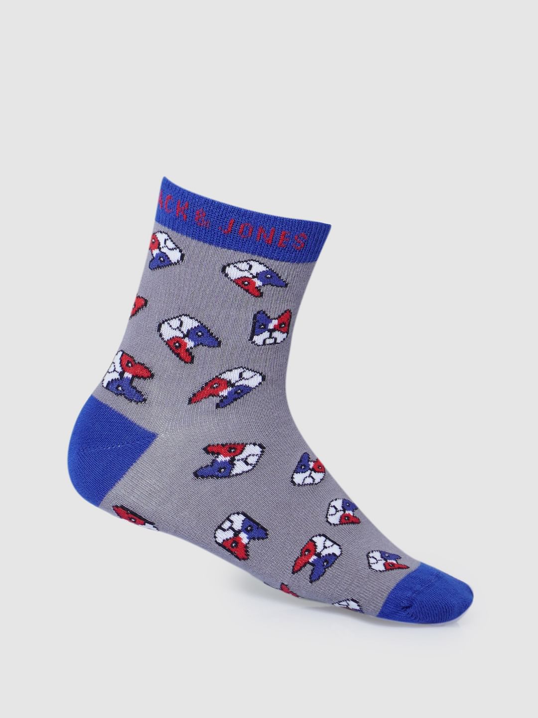 Boys Midi Length Printed Socks - Pack of 3