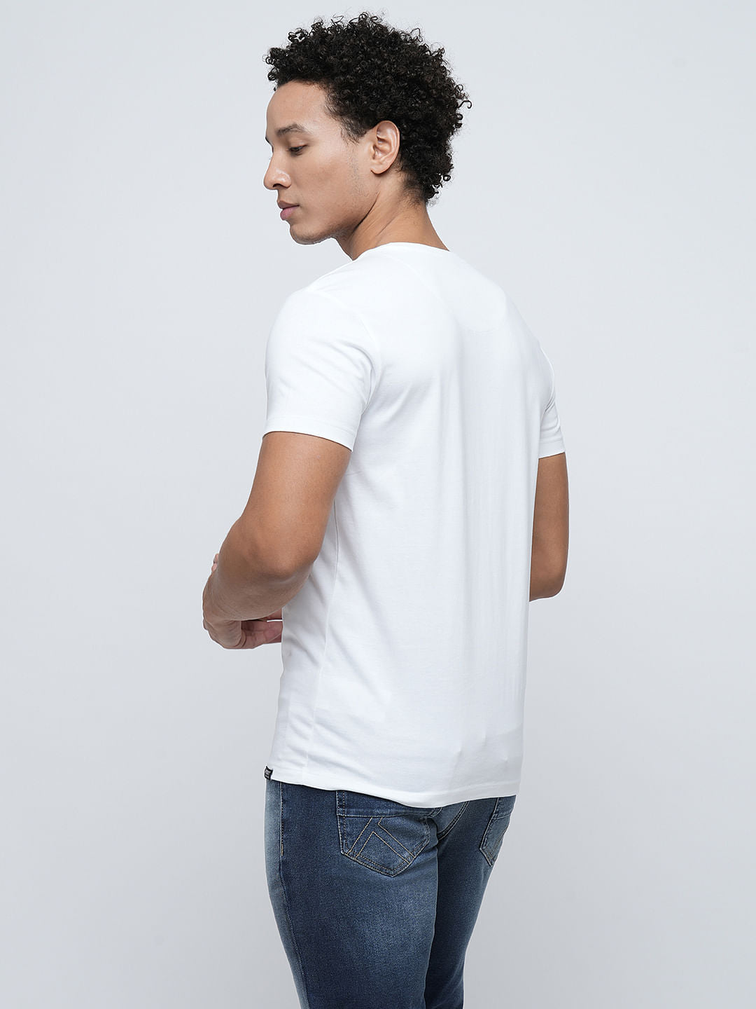 PRODUKT by JACK&JONES White Crew Neck T-shirt
