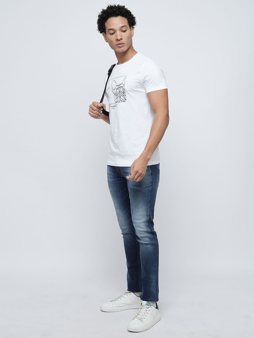 PRODUKT by JACK&JONES White Crew Neck T-shirt