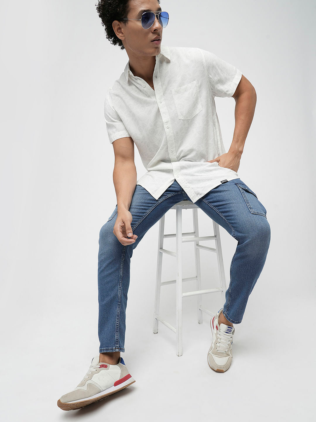 PRODUKT by JACK&JONES Blue Pocket Detail Slim Fit Jeans