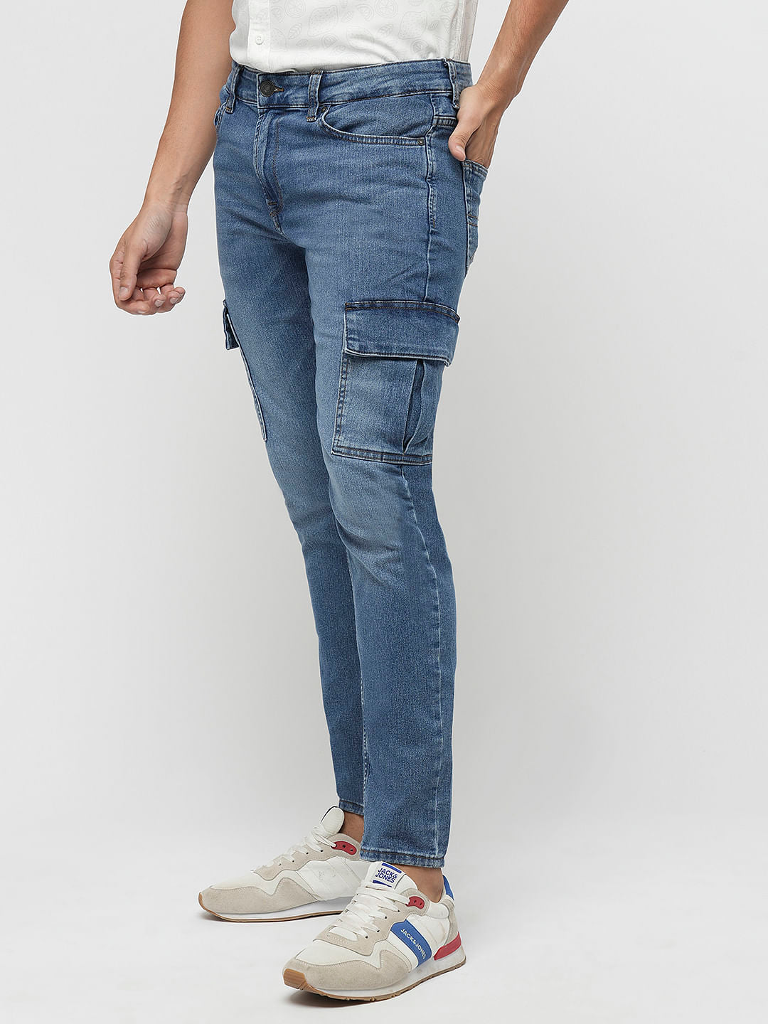 PRODUKT by JACK&JONES Blue Pocket Detail Slim Fit Jeans