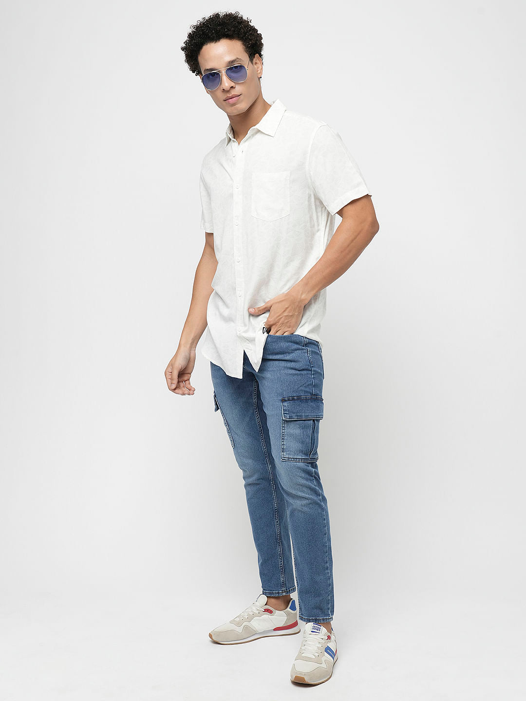 PRODUKT by JACK&JONES Blue Pocket Detail Slim Fit Jeans