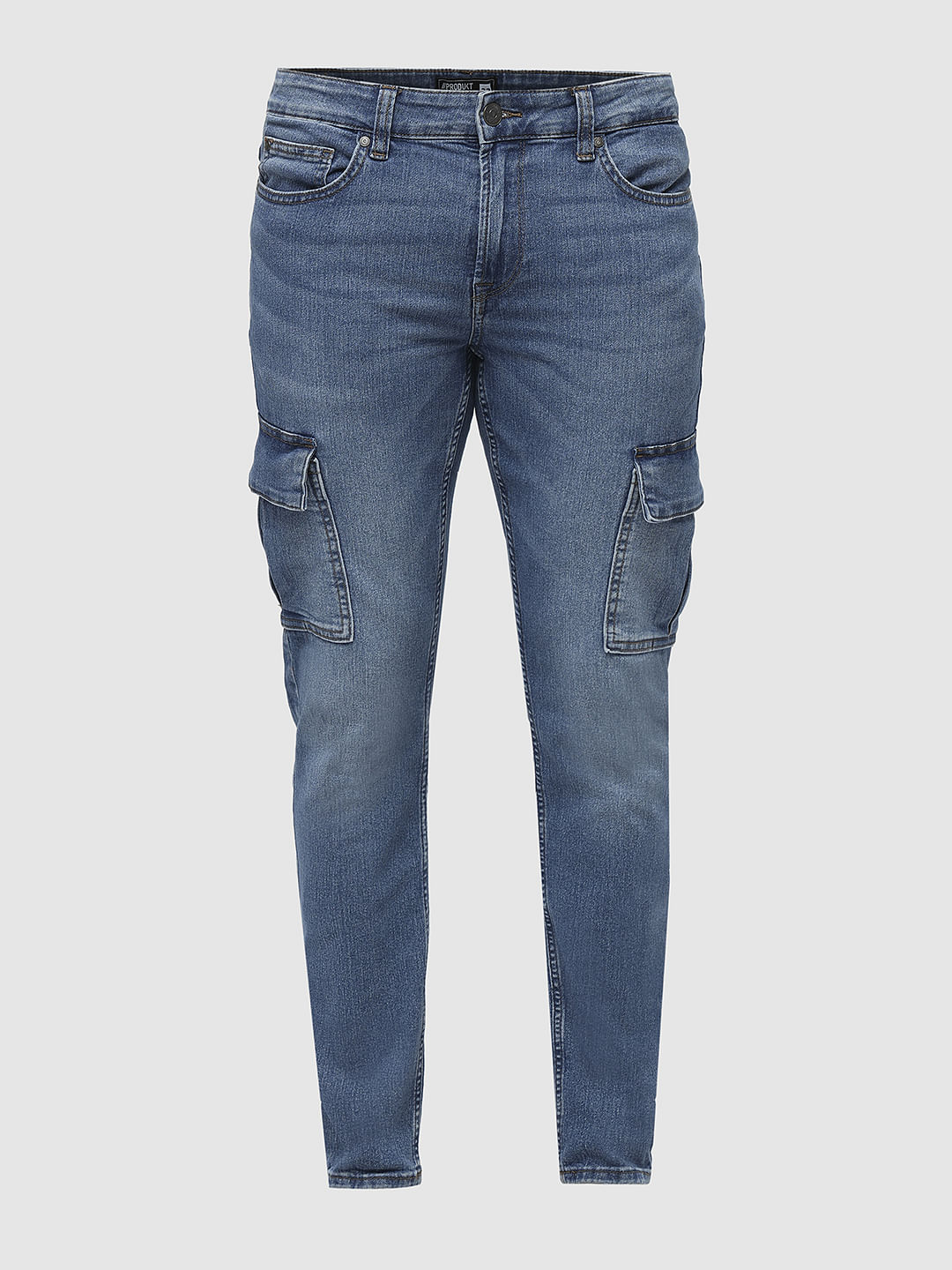 PRODUKT by JACK&JONES Blue Pocket Detail Slim Fit Jeans