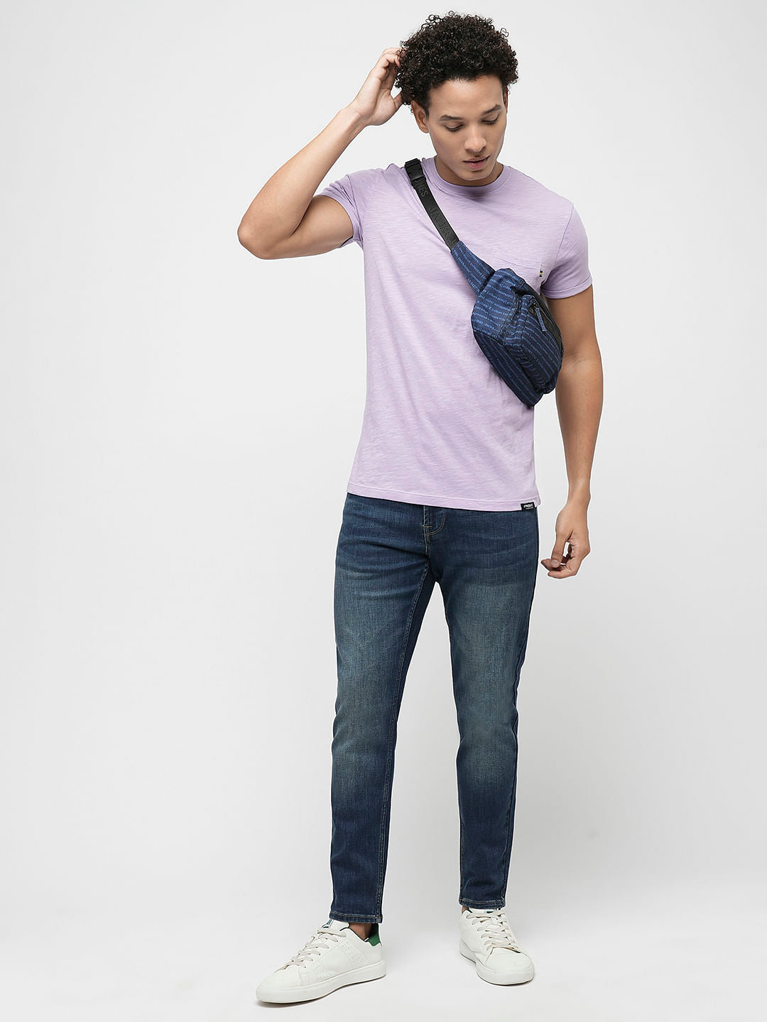 PRODUKT by JACK&JONES Dark Blue Mid Rise Slim Fit Jeans