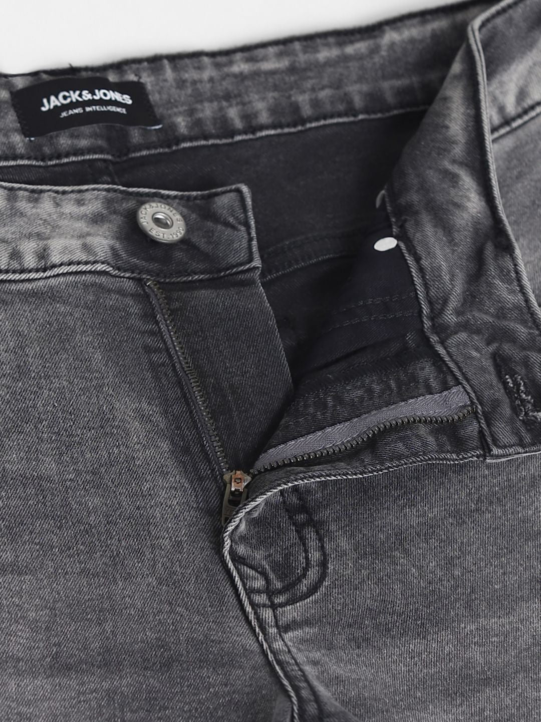 Grey Low Rise Slim Fit Jeans