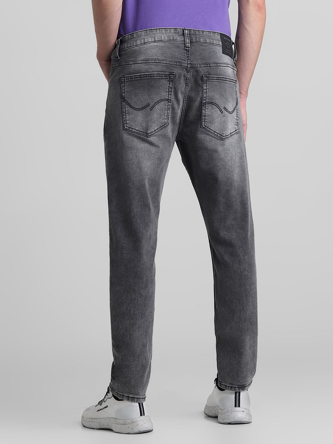 Grey Low Rise Ben Skinny Fit Jeans