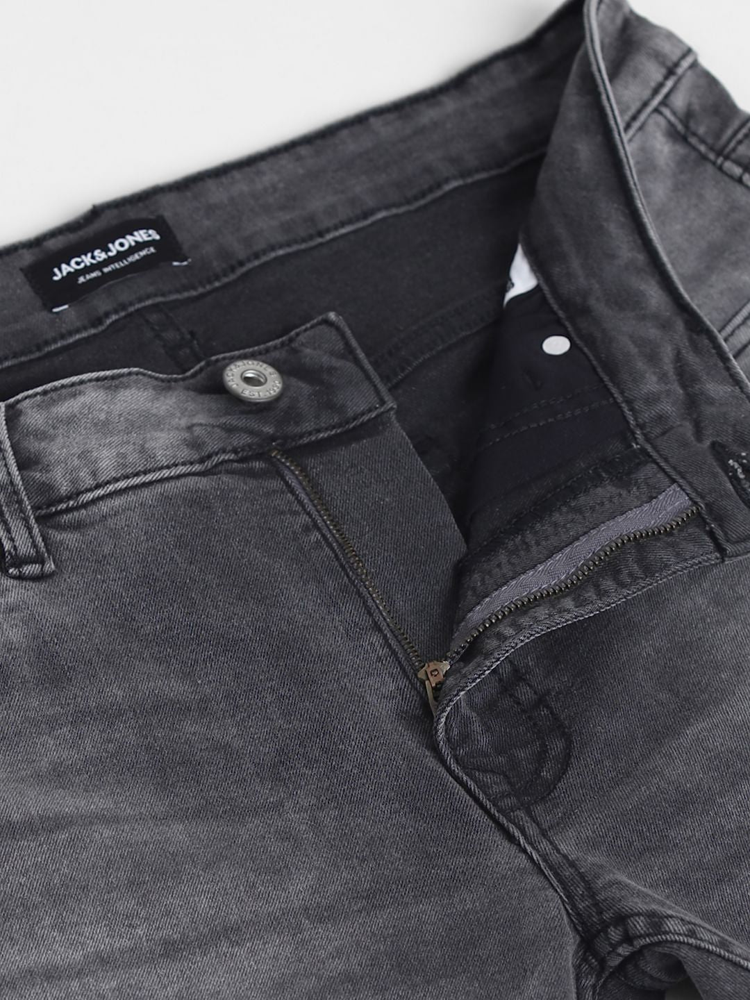 Grey Low Rise Ben Skinny Fit Jeans