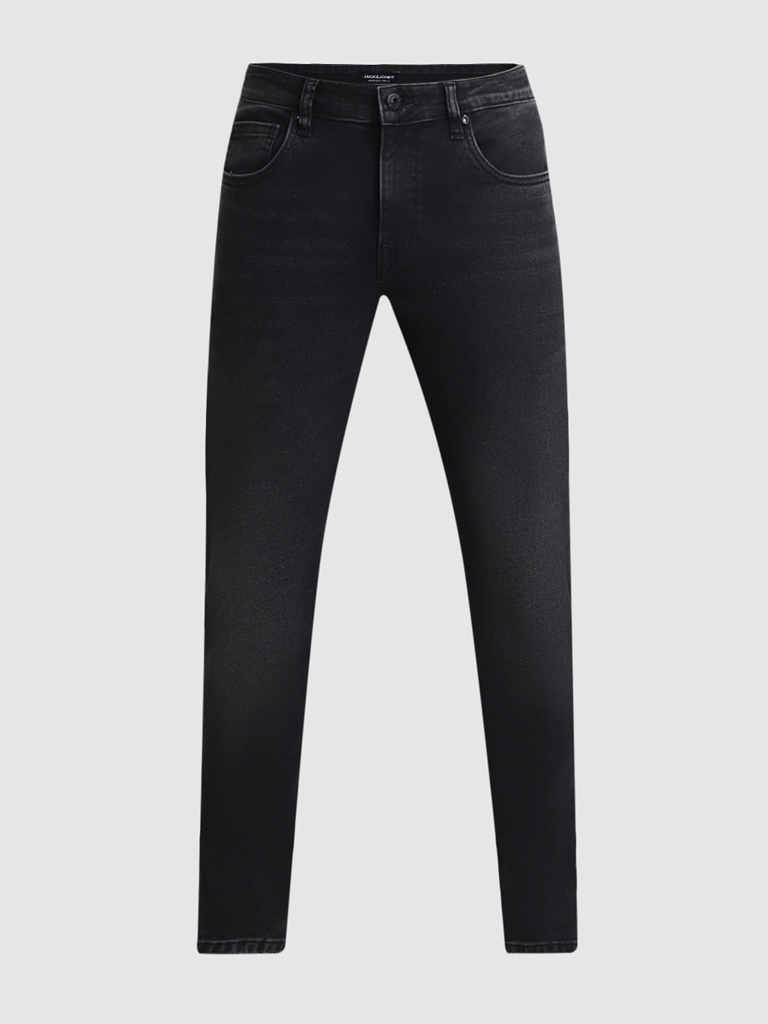 Grey Low Rise Washed Glenn Slim Jeans