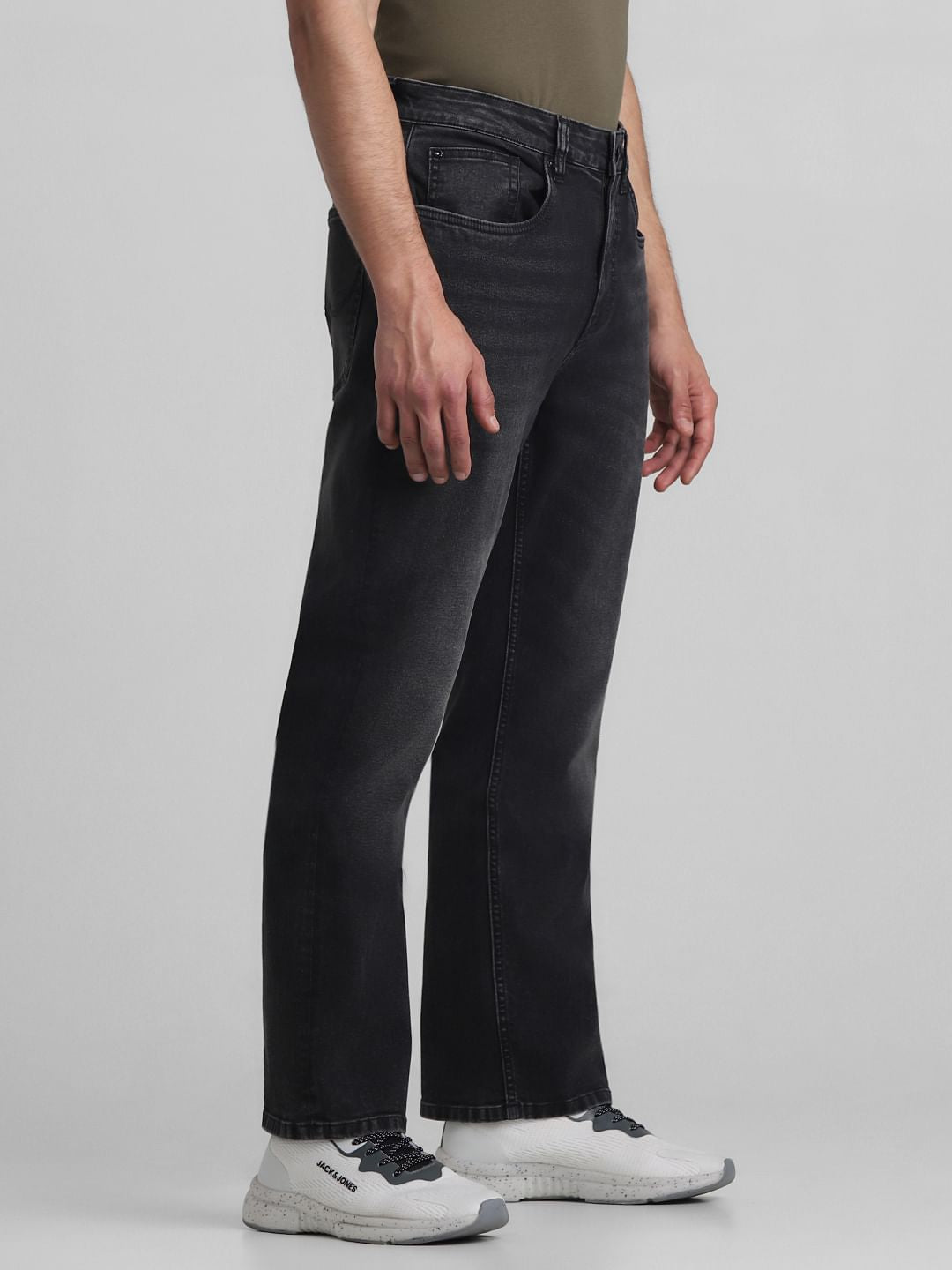 Dark Grey High Rise Ray Bootcut Jeans