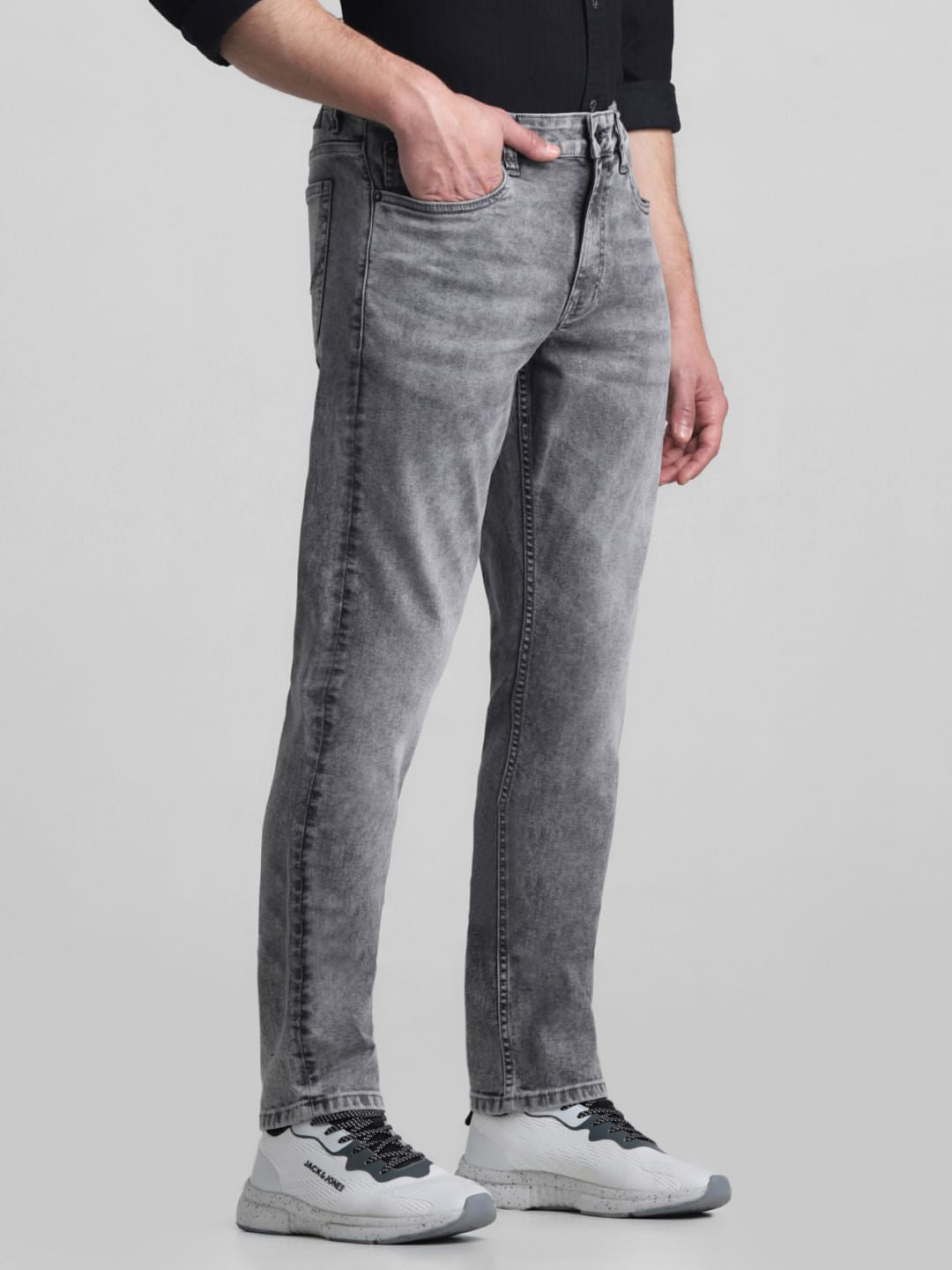 Light Grey Low Rise Glenn Slim Fit Jeans