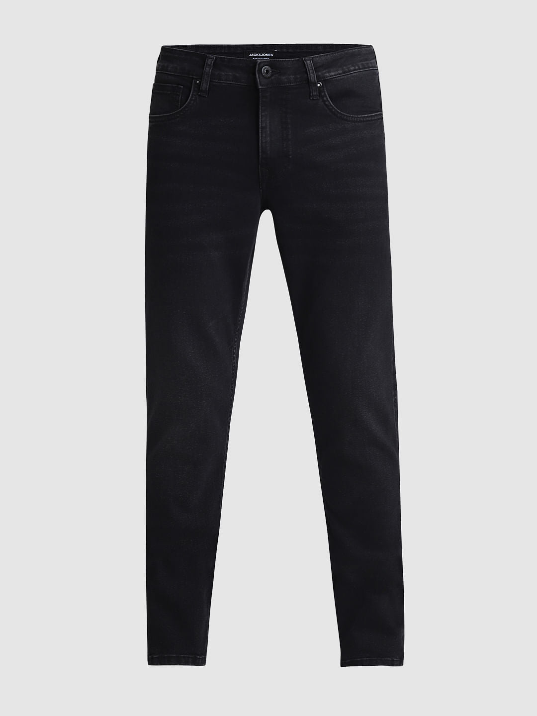 Dark Grey Low Rise Slim Fit Jeans