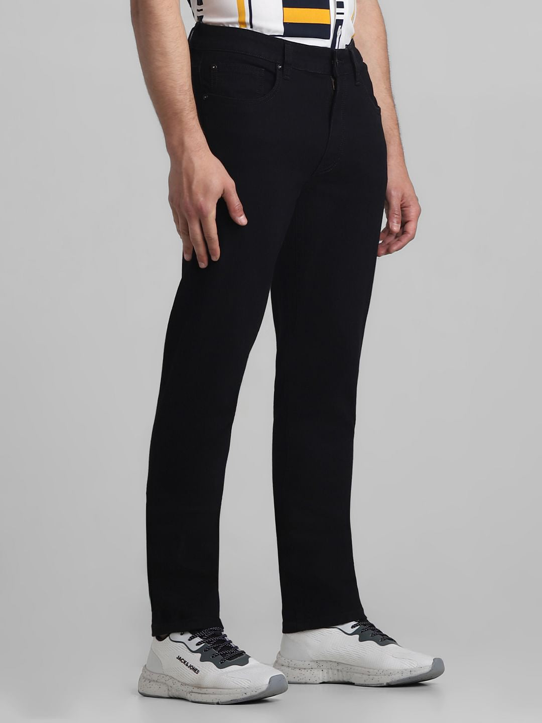 Black Low Rise Tim Anti Fit Jeans