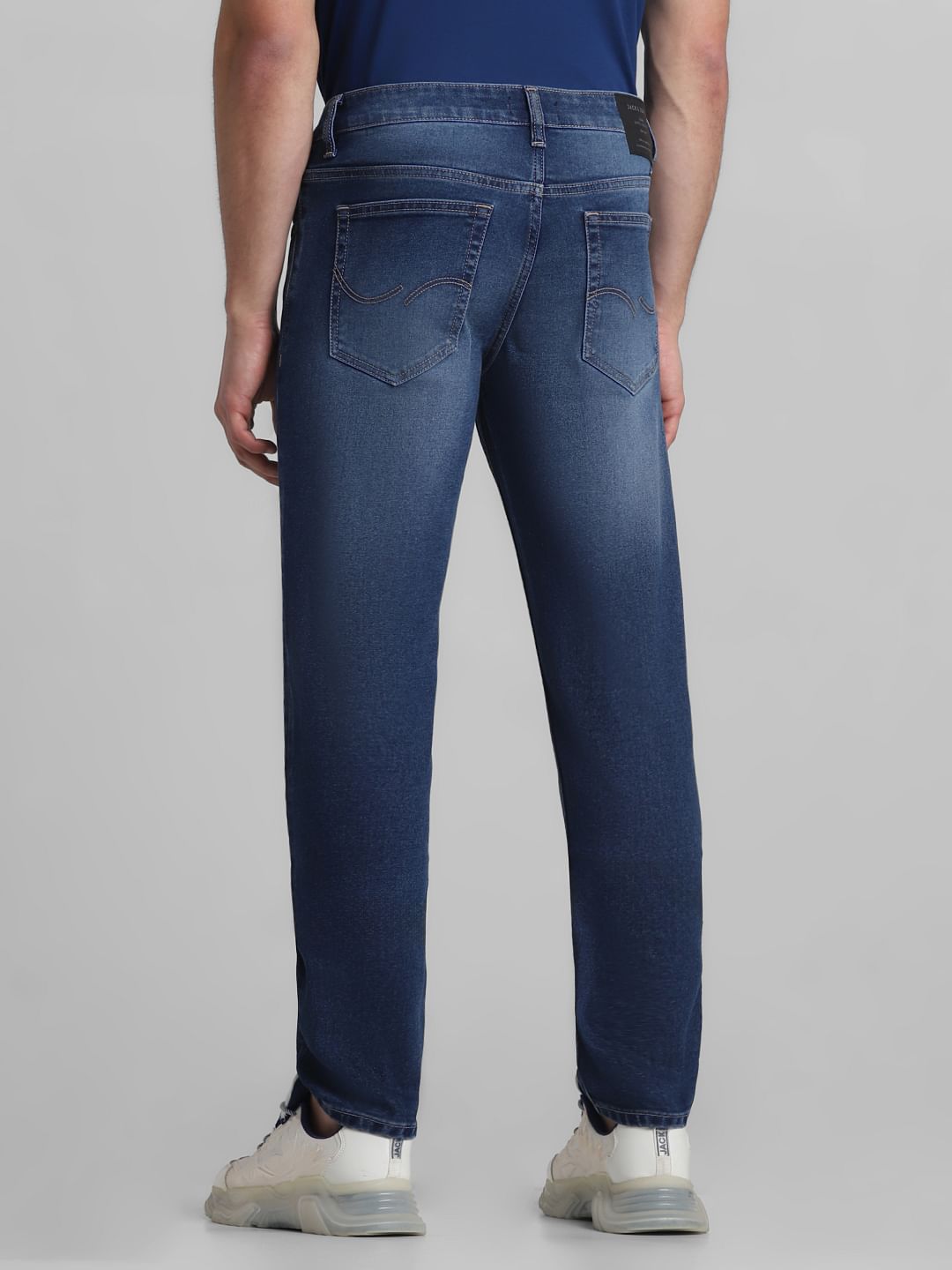 Blue Low Rise Glenn Slim Fit Jeans