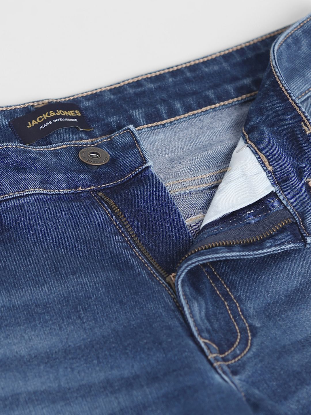 Blue Low Rise Glenn Slim Fit Jeans