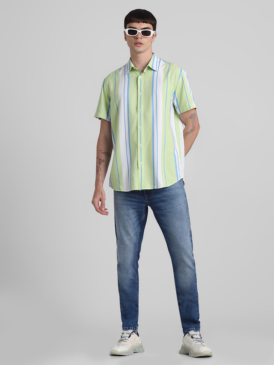 Light Blue Low Rise Slim Fit Jeans