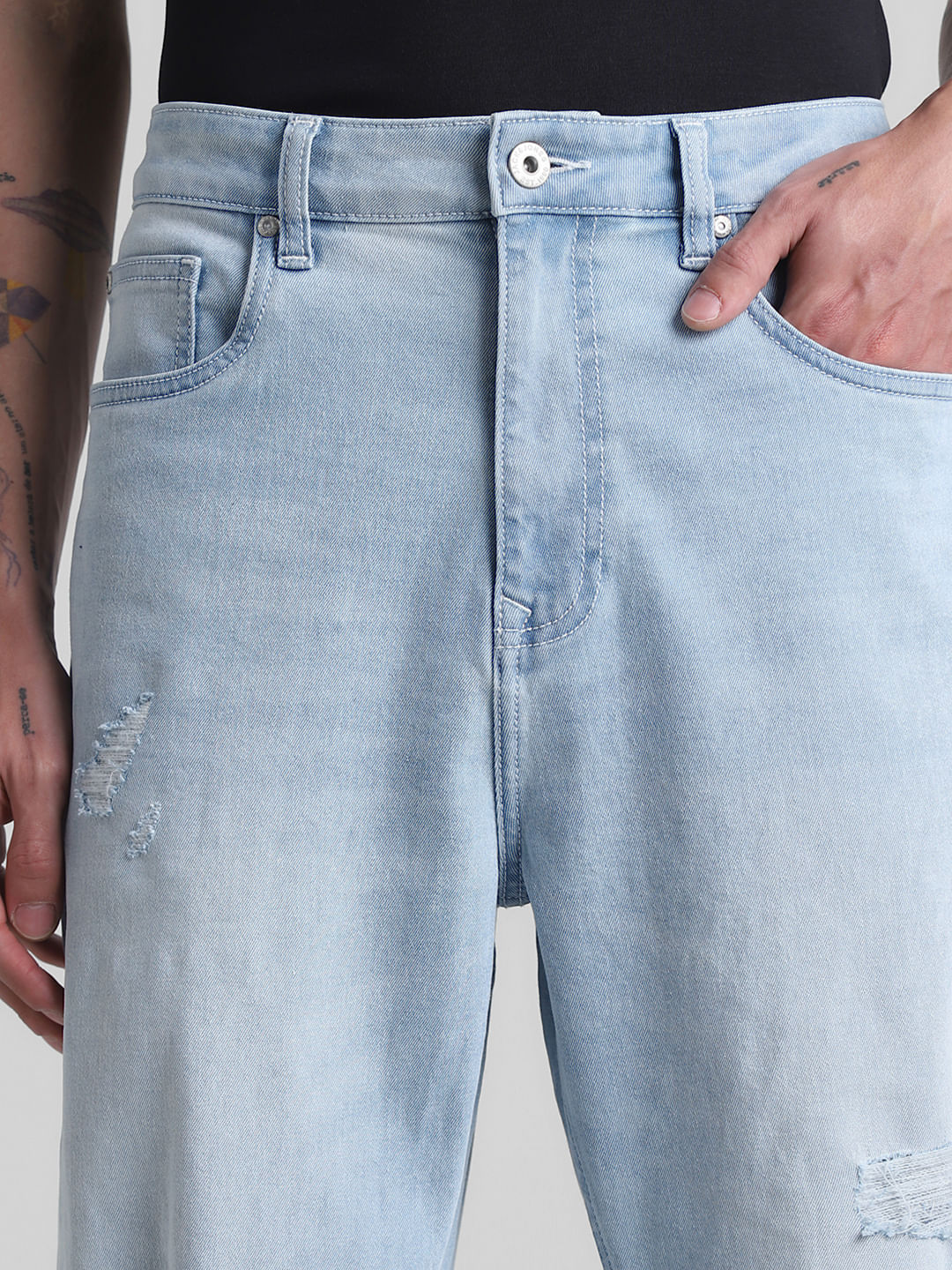Light Blue High Rise Dario Loose Fit Jeans