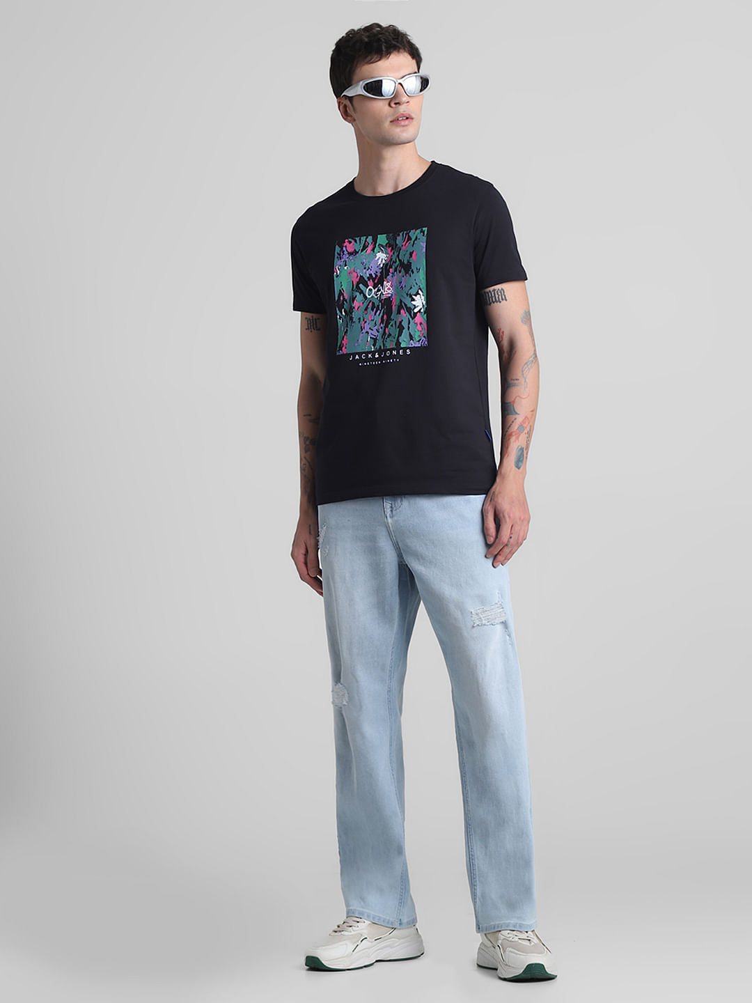 Light Blue High Rise Dario Loose Fit Jeans