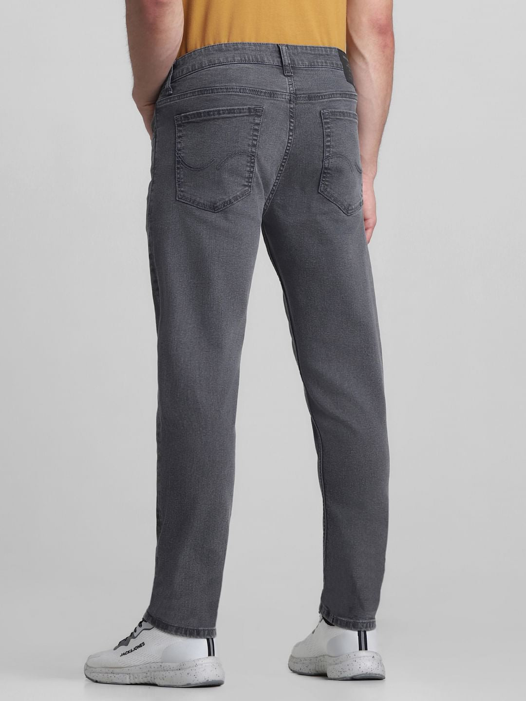Grey Low Rise Ben Skinny Fit Jeans