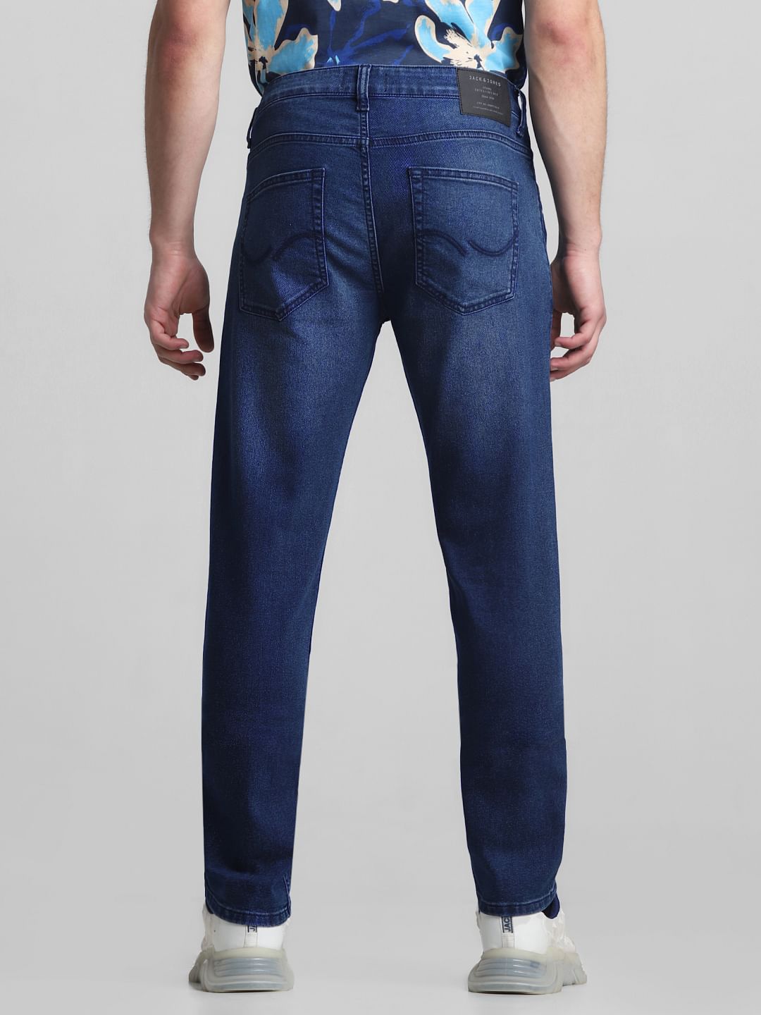 Dark Blue Low Rise Tim Slim Fit Jeans