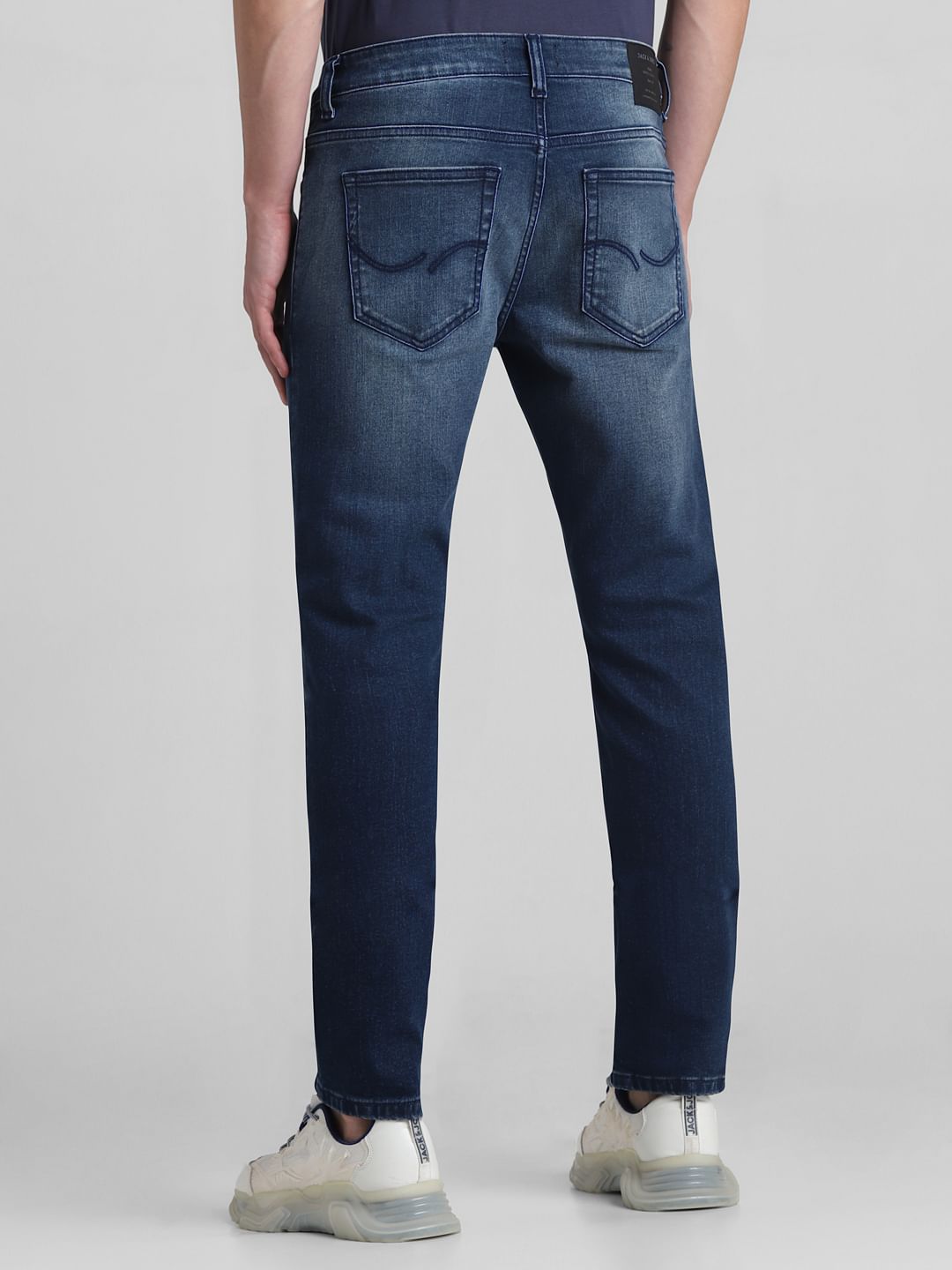 Light Blue Mid Rise Clark Regular Fit Jeans