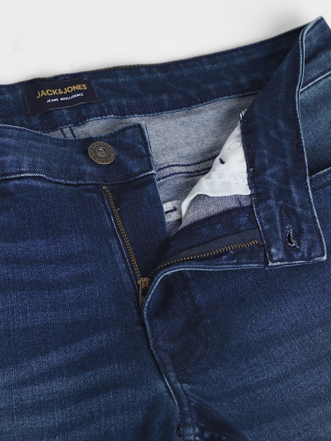 Light Blue Mid Rise Clark Regular Fit Jeans