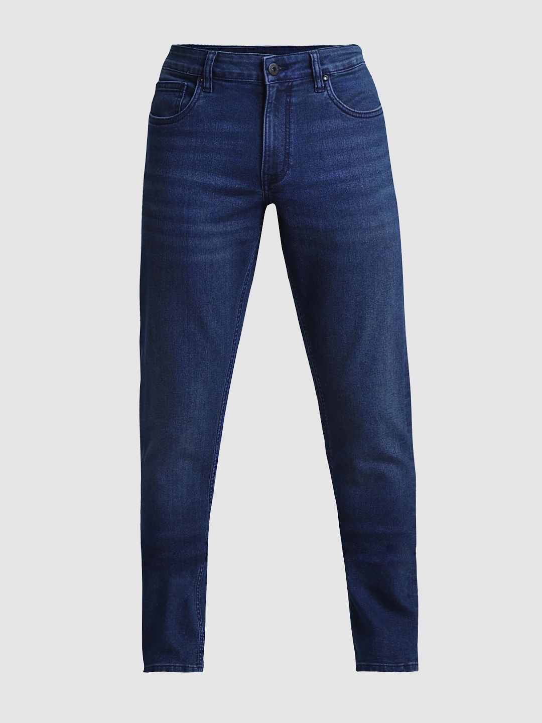 Dark Blue Low Rise Glenn Slim Jeans