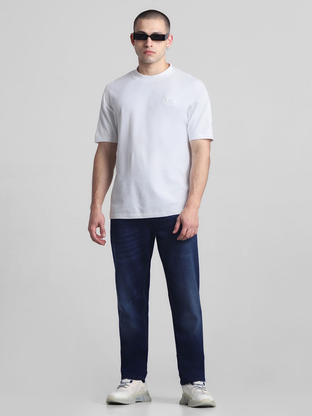 Dark Blue Low Rise Tim Slim Fit Jeans