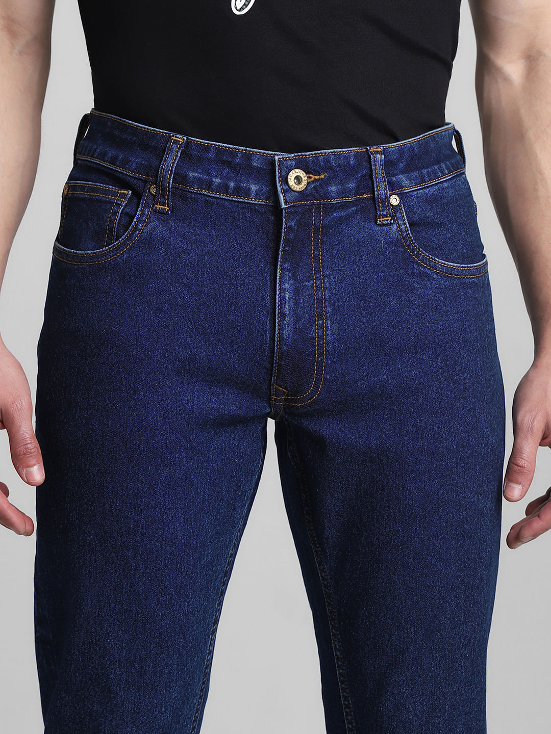 Blue Low Rise Tim Slim Fit Jeans