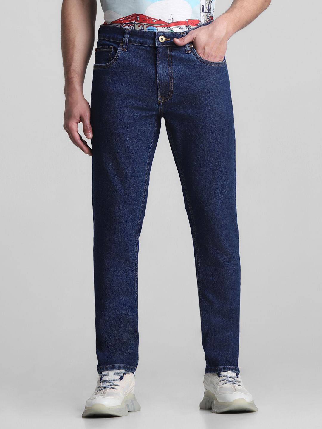 Blue Low Rise Ben Skinny Fit Jeans