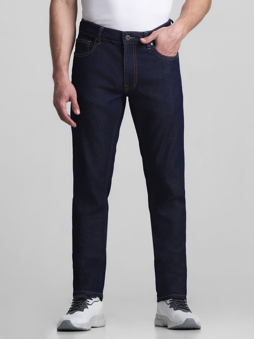 Dark Blue Low Rise Tim Anti Fit Jeans