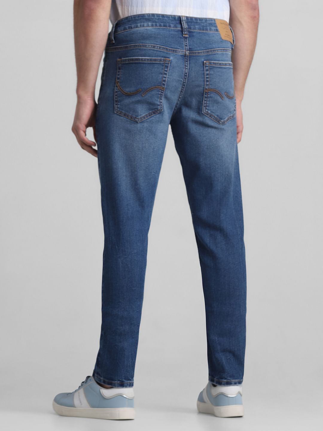Blue Low Rise Glenn Slim Fit Jeans