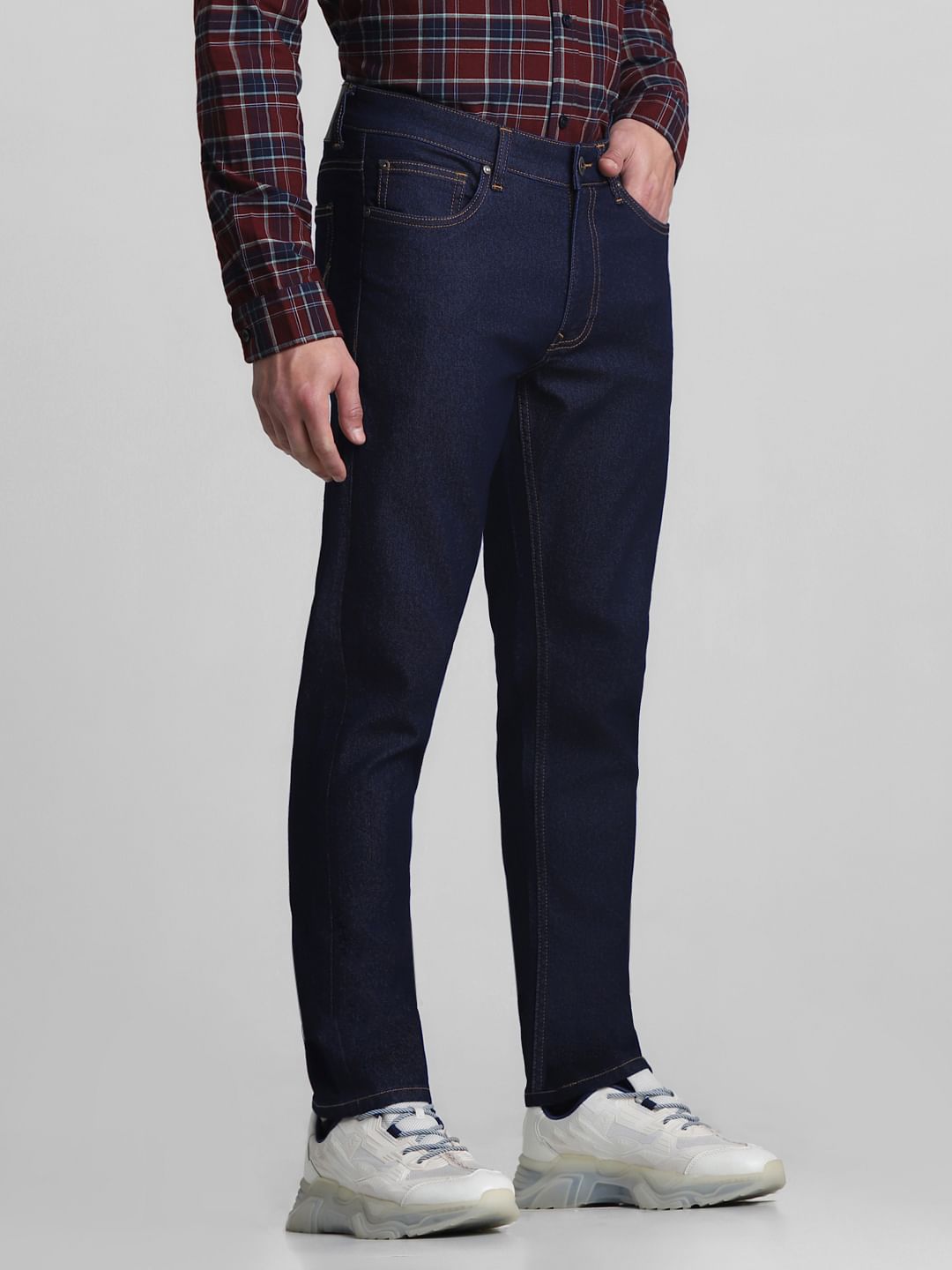 Dark Blue Low Rise Ben Skinny Jeans