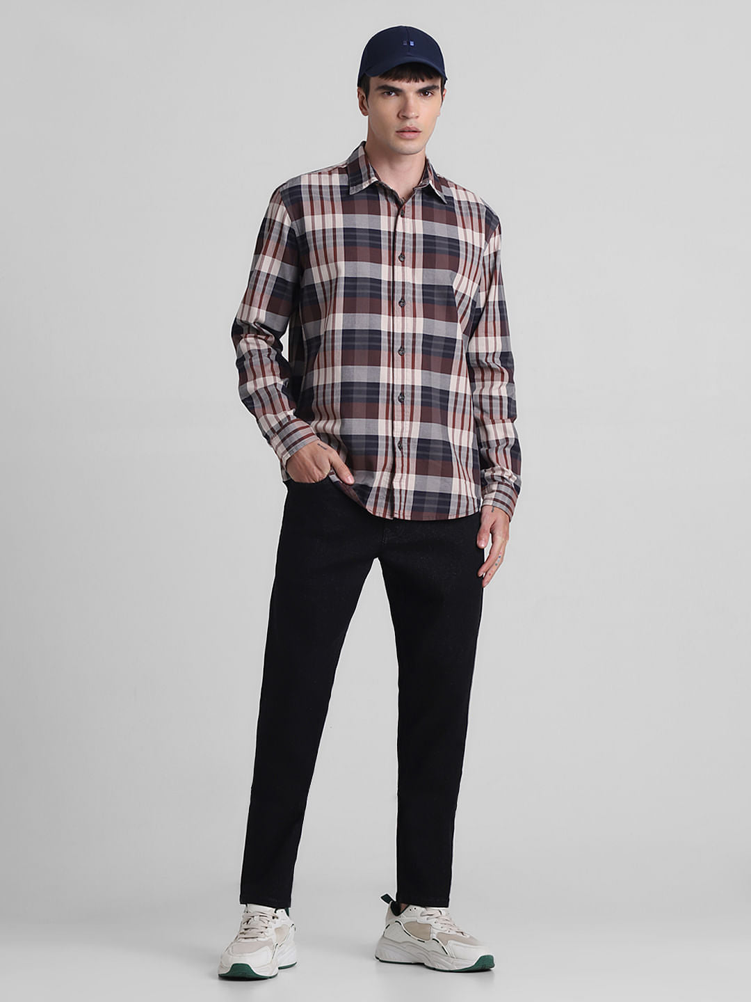 Black Low Rise Glenn Slim Fit Jeans