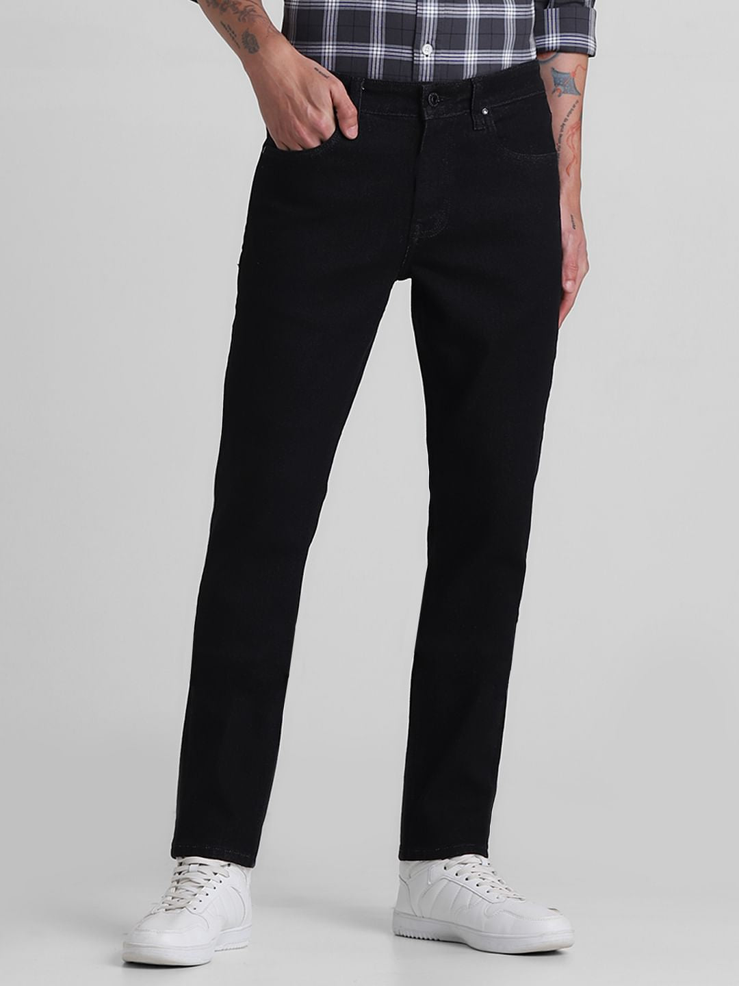 Black Low Rise Ben Skinny Fit Jeans